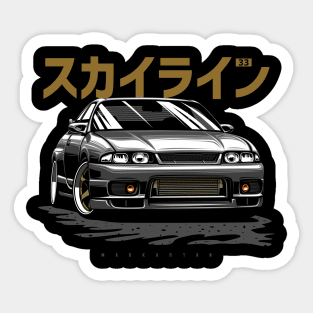 Skyline R33 GTR Sticker